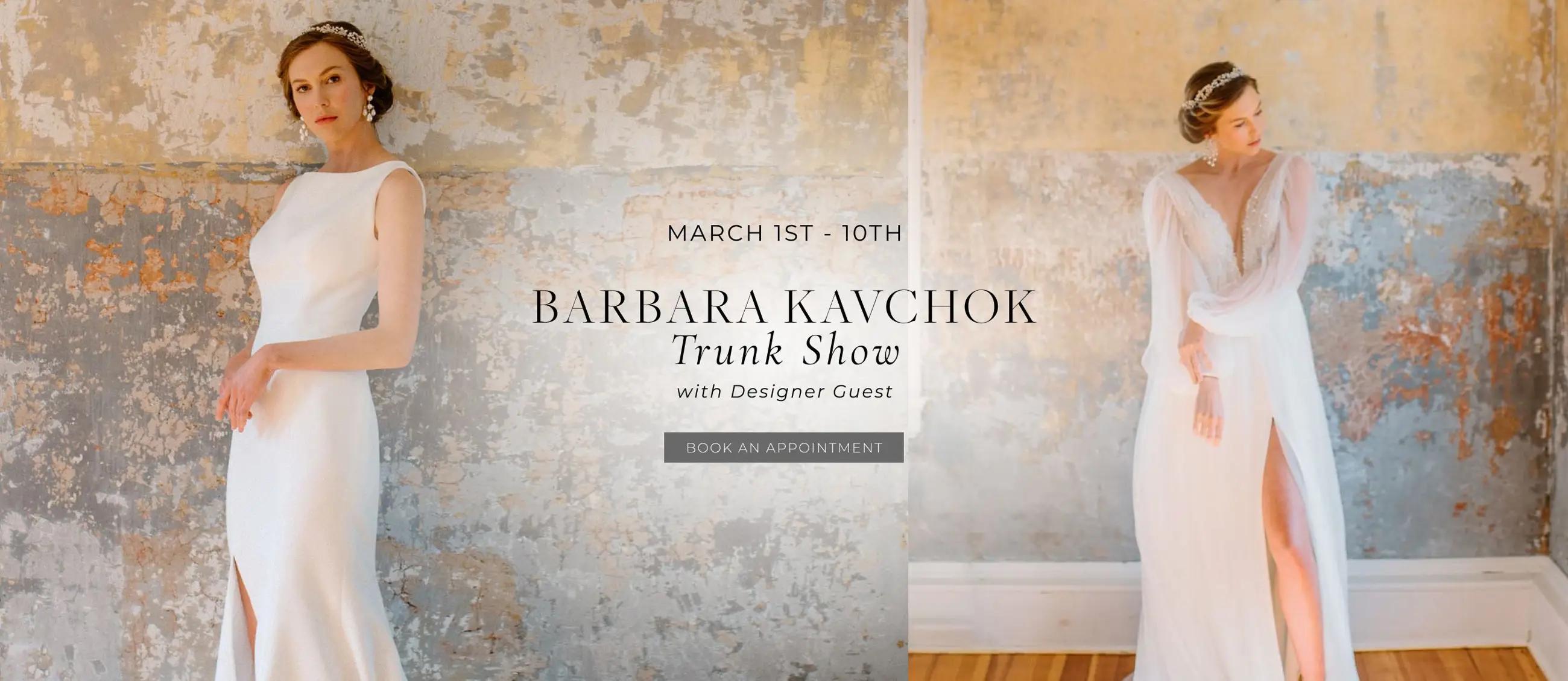 Desktop Barbara Kavchok Trunk Show with Designer Guest Banner