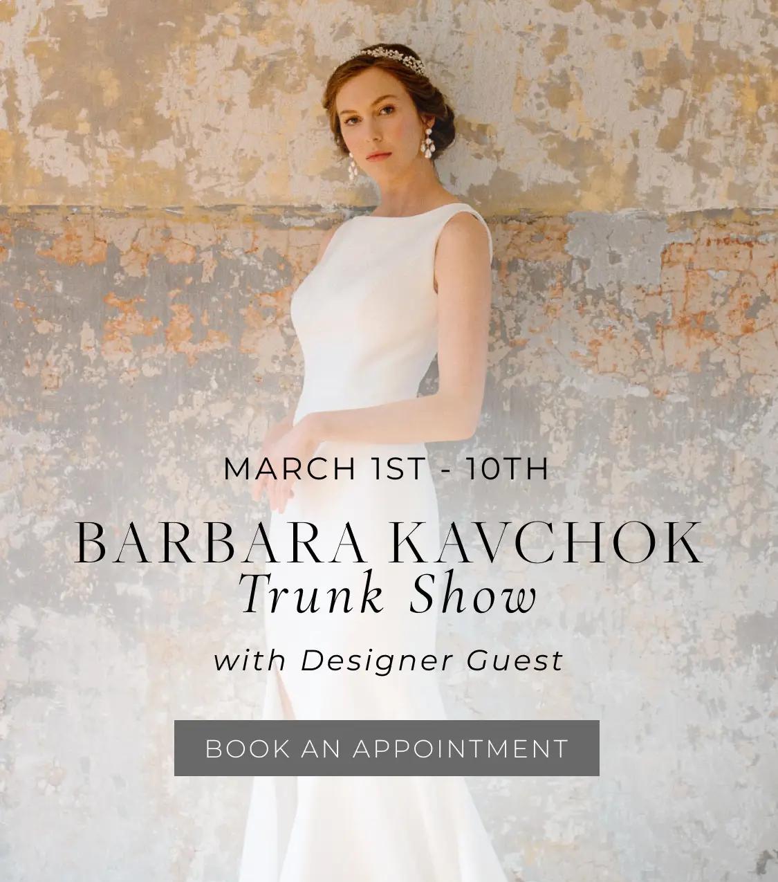 Mobile Barbara Kavchok Trunk Show with Designer Guest Banner